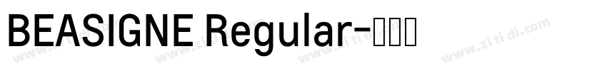 BEASIGNE Regular字体转换